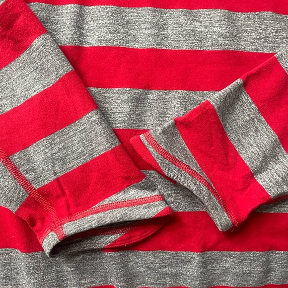 Lululemon Striped Long Sleeve Top Red/Grey Size Large - Picture 6 of 7